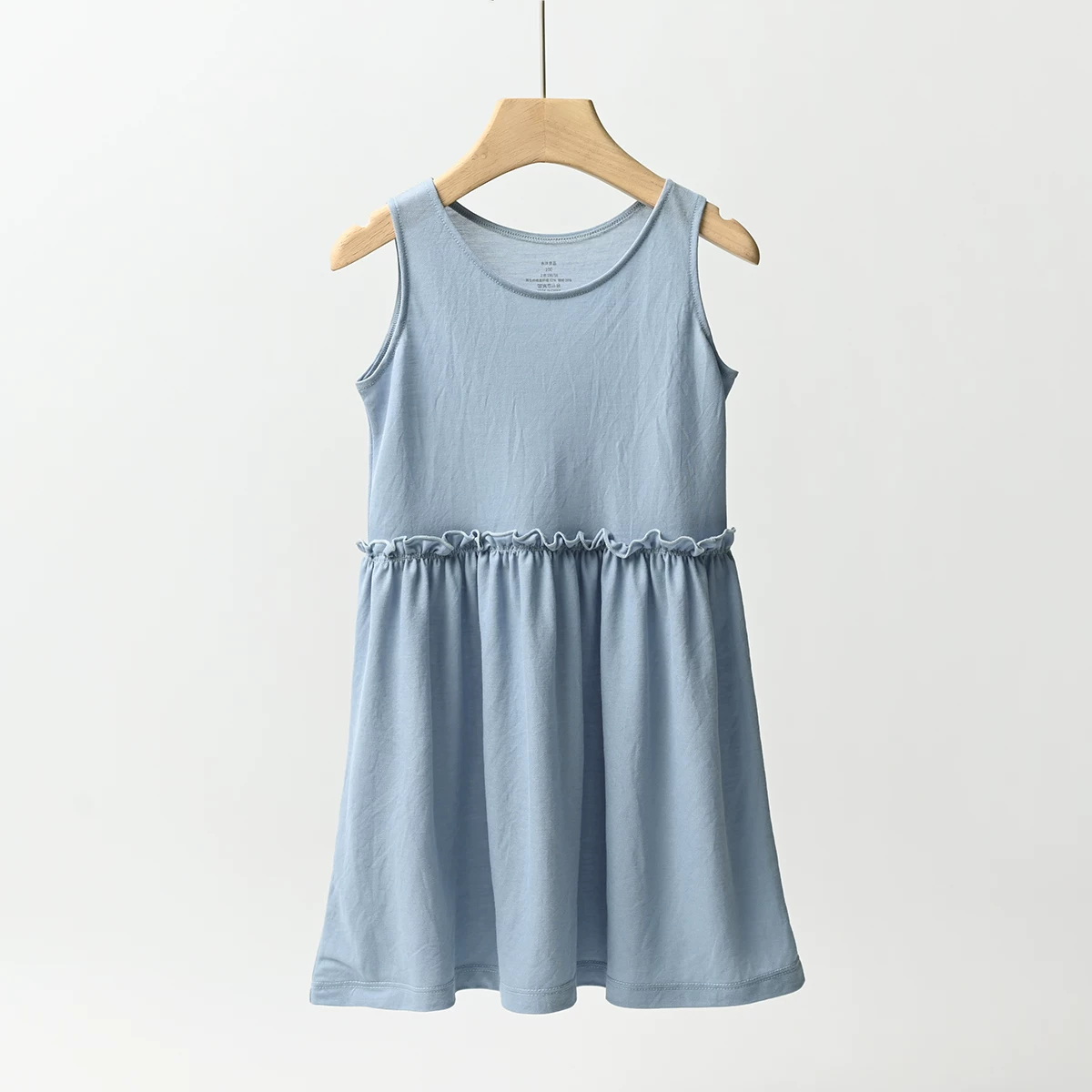 Children's thin sleevless dress sleevless