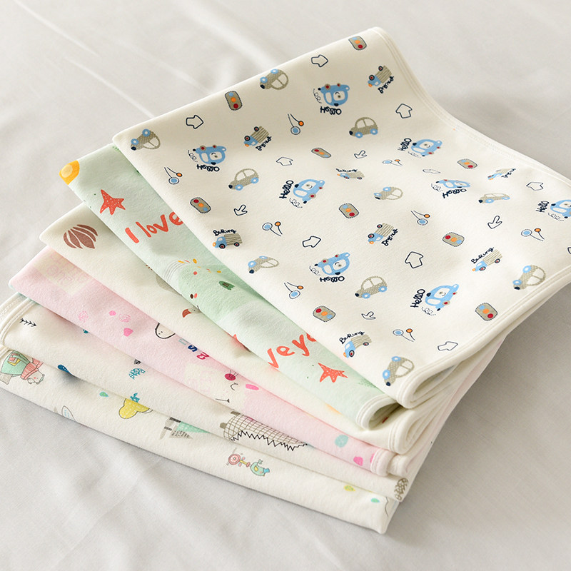 Triple Knit Bamboo Fiber Cotton Newborn Anti-Urine Mat Leak Proof Waterproof Cushion Towel Two three dress students