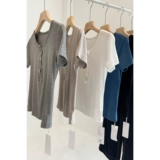 Генри Леди Леди Леди Хлопковое Шаг Т -Форнар ракушка обнаружил тонкий эластичный онлайн -магазин Slim Slim Shandong