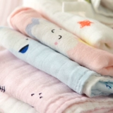 Марлевое детское мультяшное полотенце для лица, слюнявчик