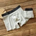 2 gói Quần short boxer màu trung cấp nam ngắn Quần short boxer cotton Bốn mùa đồ lót mặc được T quần sịp nam Nam giới