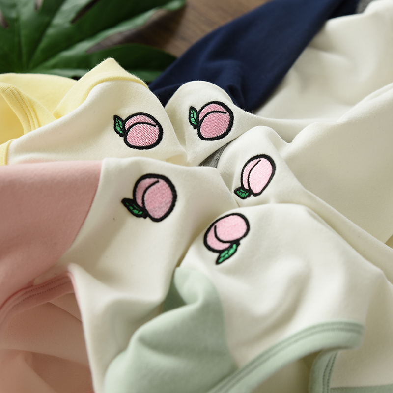 Áo thun cotton bé gái có tay dài bằng vải cotton đồ bộ cho bé gái