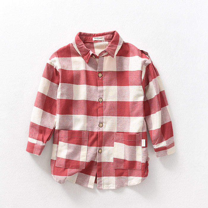 Chemise fille à manche longue en coton - Ref 2085323 Image 9