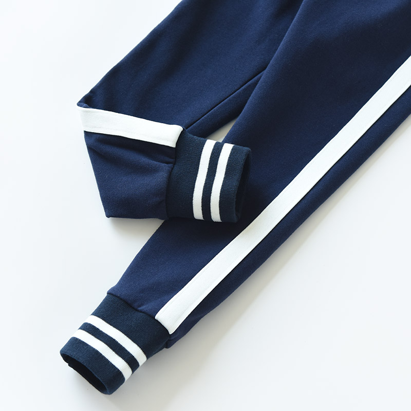 Quần legging cotton của trẻ em Chất liệu dày và mềm Quần bé trai và bé gái đánh vần Big boy Trung thu đồ bộ cho bé gái