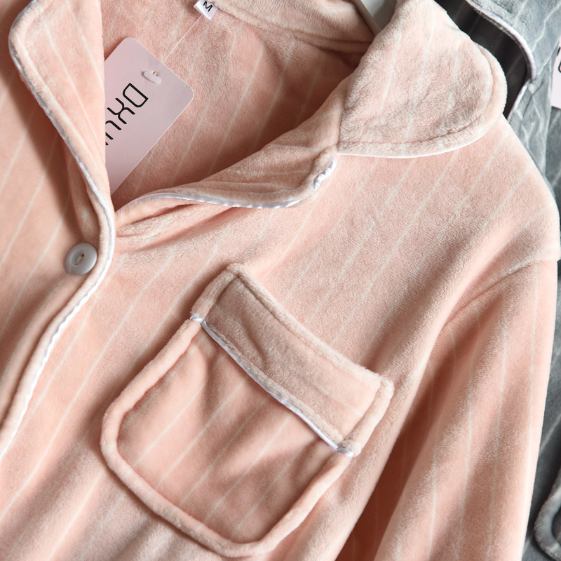 蜜 款 Quần áo ngủ nữ flannel nữ quần áo mềm mại ấm áp và thoải mái thoải mái áo choàng mùa thu đông áo choàng ngủ