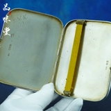 1895 г. ЭСПРИ, Лондон, Англия, портсигар из чистого серебра, мужской курительный набор со знаком льва, коллекция британского антиквариата.