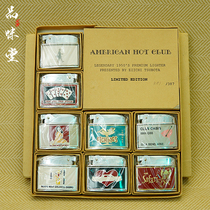 1950 Japanese QUALITY antique kerosene lighter set kowtow machine limited edition