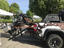 Car automatic tow truck Pick-up truck motorcycle trailer Electric lift BMW Harley Bombardier trailer