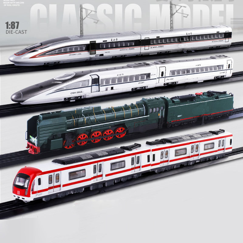 Yule Harmony Number High Ferroalloy Fire Head Bullet Train Metro Magnetometric Renaissance Number Car Model Toy