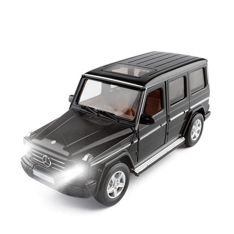 Color Purs Come True 1:32 Metal emulates Benz G350d Cross-country doors Open door and light alloy Small car model Toys