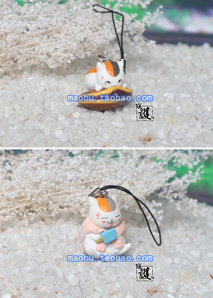 Phim hoạt hình dễ thương mẹ miệng ba ba anime nam mèo giáo viên Natsume bạn bè tài khoản nữ ngắn điện thoại di động chuỗi mặt dây chuyền treo đồ trang trí - Phụ kiện điện thoại di động ốp redmi 9a