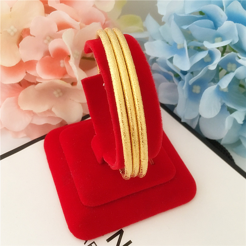 Nữ phù sa vòng đeo tay vàng vận chuyển phai mô phỏng mới cuối cùng trở thành rắn 24k đồng vòng đeo tay mạ vàng tiền tệ châu Âu đóng cửa trang sức vòng tay tinh lâm