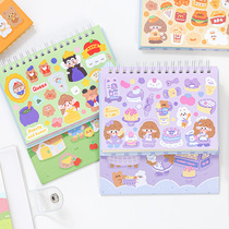 Cute stickers diy growth books manual handbook cartoon decorative materials free collage convenient