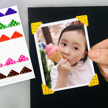 diy album corner stickers Handmade DIY production cartoon cute retro accessory materials Korean creative photo corner stickers