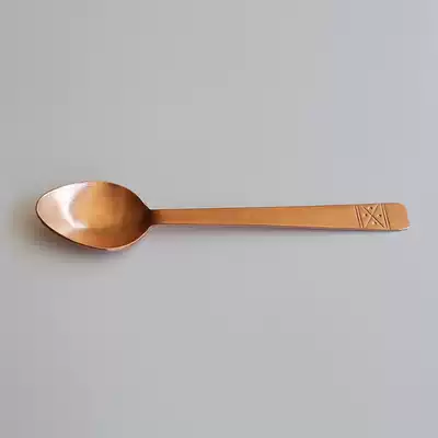 Pure copper handmade spoon, copper tableware, copper spoon, copper spoon, copper pure copper rice spoon, copper spoon, copper spoon