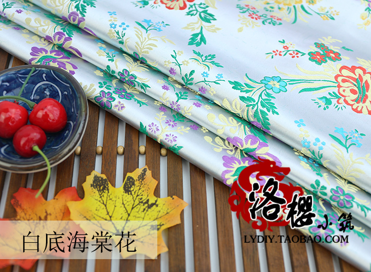 Hoa thổ cẩm hoa vải cao cấp trang phục vải sườn xám lụa jacquard vải quần áo vải lụa - Vải vải tự làm vải thô mềm