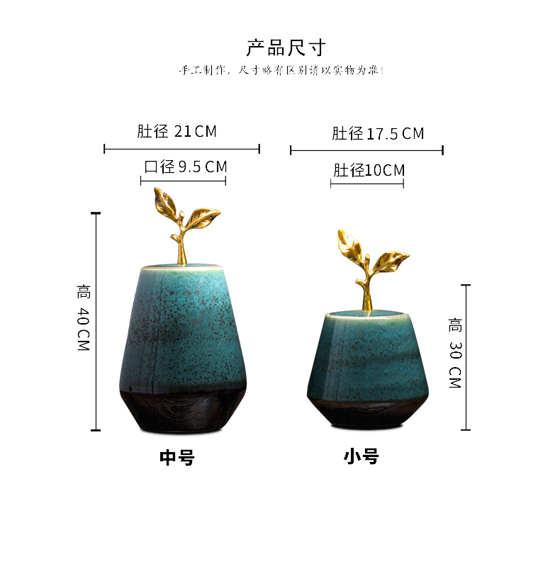 Jingdezhen ceramic new Chinese vase furnishing articles household act the role ofing is tasted, the living room table decoration porcelain vase handicraft