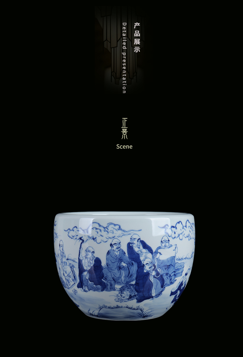 Ocean 's new Chinese blue and white porcelain of jingdezhen ceramics cornucopia furnishing articles household porcelain gifts