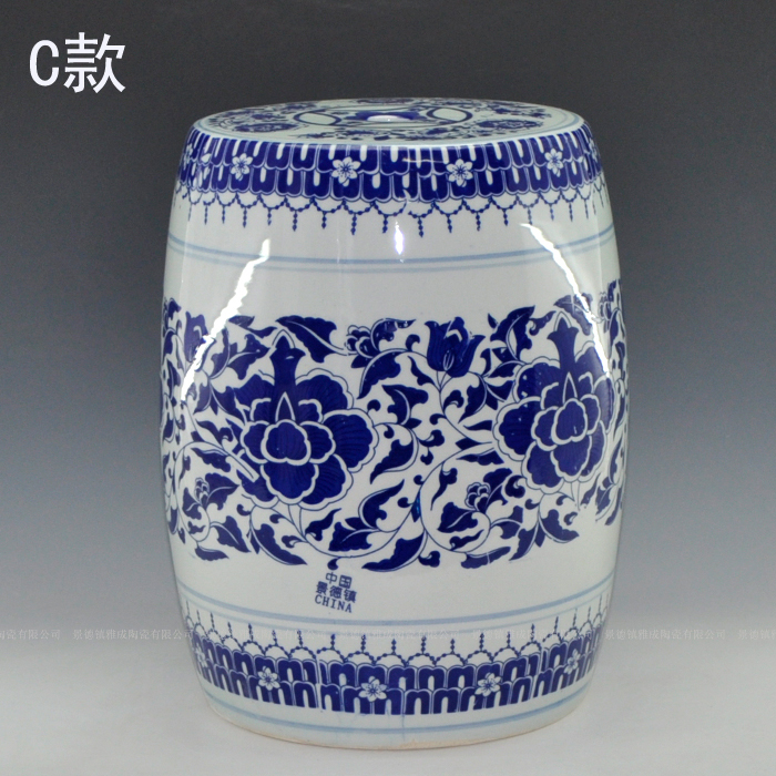 Blue and white landscape who elephants in jingdezhen ceramics shoes who crafts home furnishing articles sitting room adornment