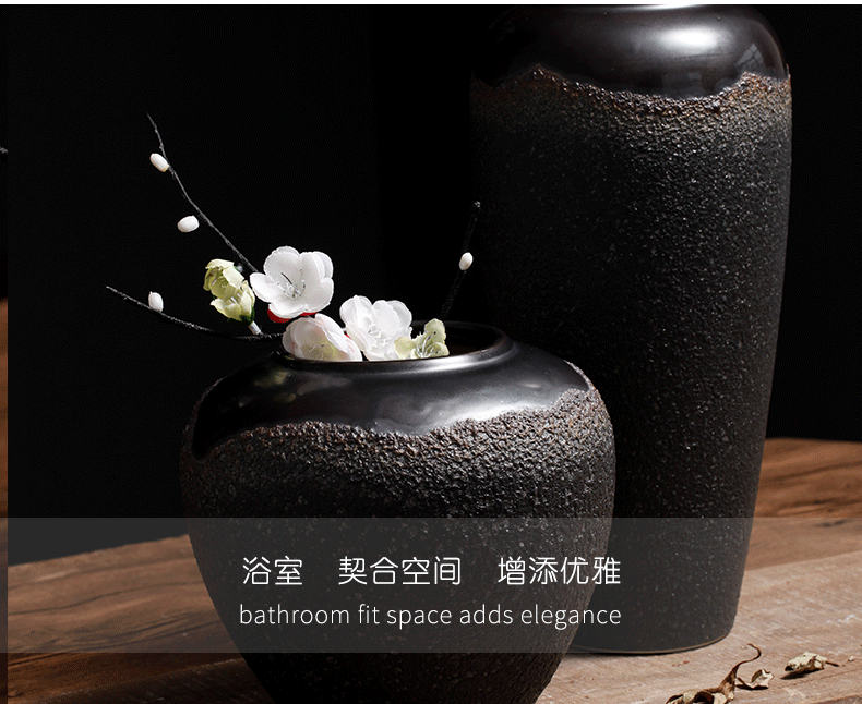 Jingdezhen ceramic furnishing articles of new Chinese style living room porcelain vase hydroponic furnishing articles decorative vase vase planting restoring ancient ways