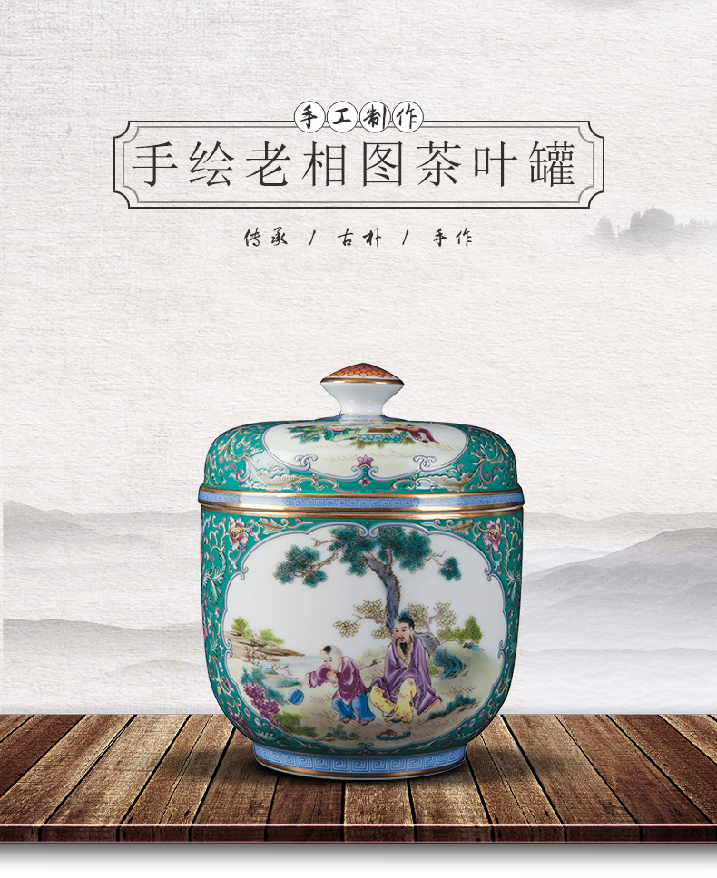 Jingdezhen ceramic checking sugar daddy figure vase furnishing articles household act the role ofing is tasted household arts and crafts porcelain sitting room