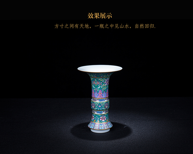 Jingdezhen ceramic new Chinese style, black mushroom decorates place to live in the sitting room porch porcelain enamel handicraft