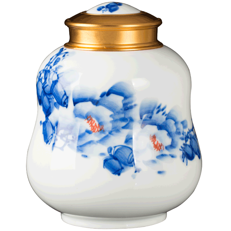 Jingdezhen ceramic tea storage POTS decoration furnishing articles home tea POTS sealed as cans POTS medium