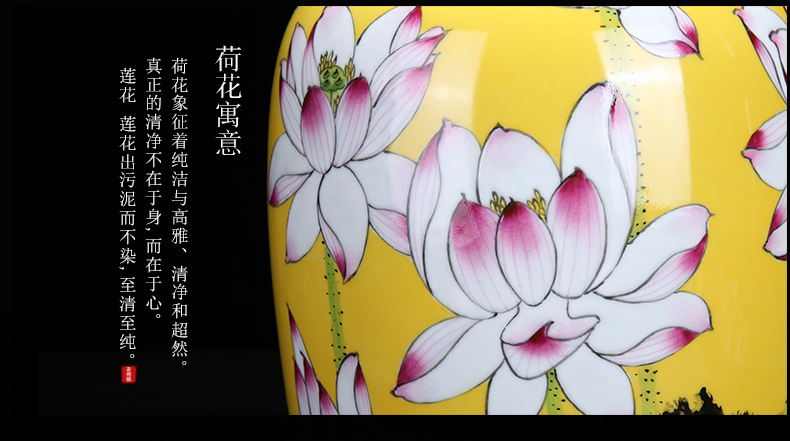 Jingdezhen ceramic new Chinese hand - made miles fragrance sitting room porch porcelain vase household adornment furnishing articles