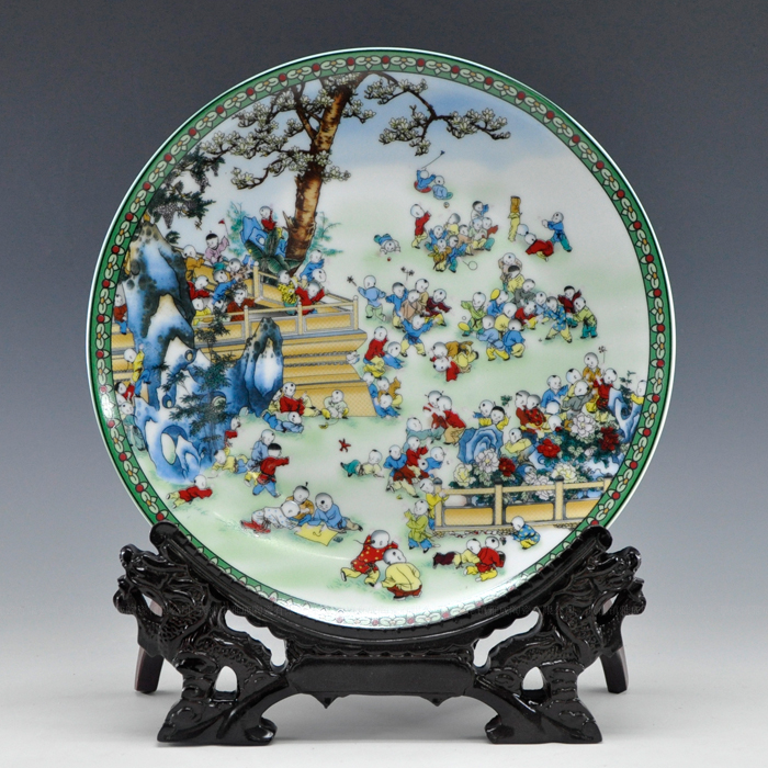 Hang dish decorative plate pastel figure porcelain jingdezhen ceramic furnishing articles home sitting room handicraft the ancient philosophers