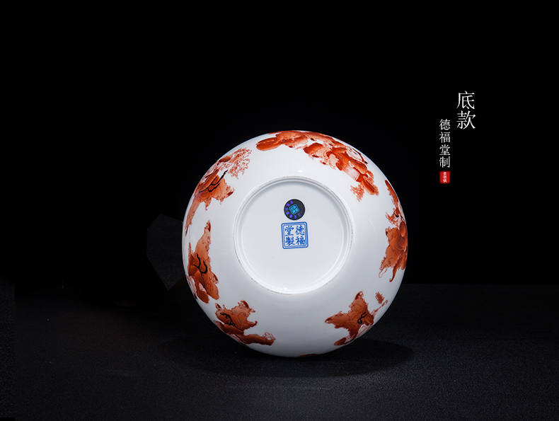 Jingdezhen ceramic I and contracted hand - made baby play figure sitting room rich ancient frame desk writing brush washer from household decorative furnishing articles