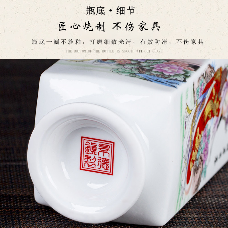 明清古典收藏古玩！景德镇四方四大美人瓶惊艳全网！手工铸瓷花瓶太绝了