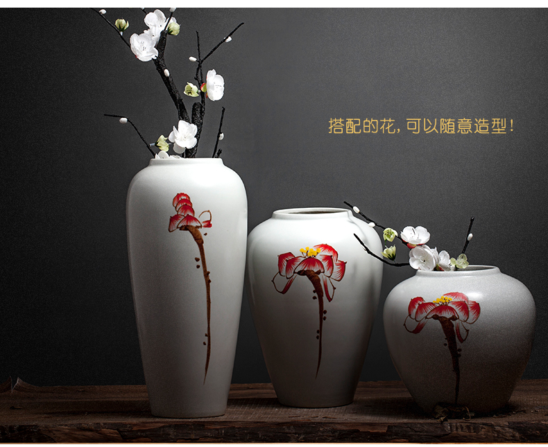 Jingdezhen ceramic household adornment flower arranging flower vases, arts and crafts porcelain vase furnishing articles sitting room table