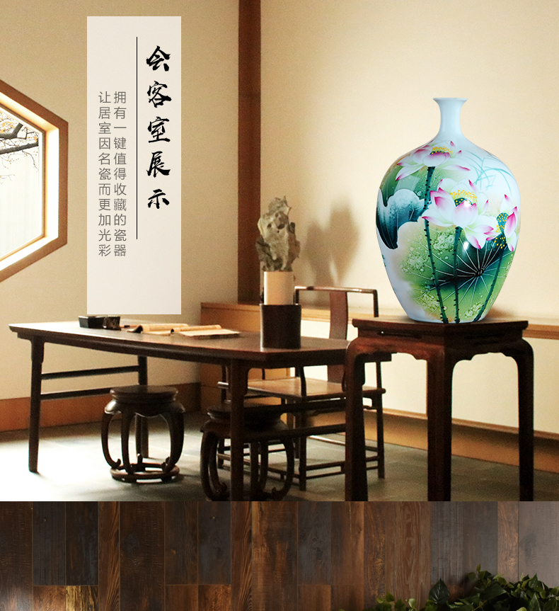 Jingdezhen ceramics furnishing articles household act the role ofing is tasted I and contracted famous masterpieces hand - made decorative vase in the living room