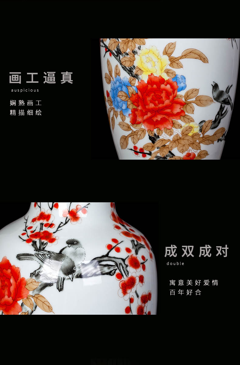 Jingdezhen ceramic sitting room porch TV ark adornment Chinese porcelain vase TV ark, furnishing articles household act the role ofing is tasted