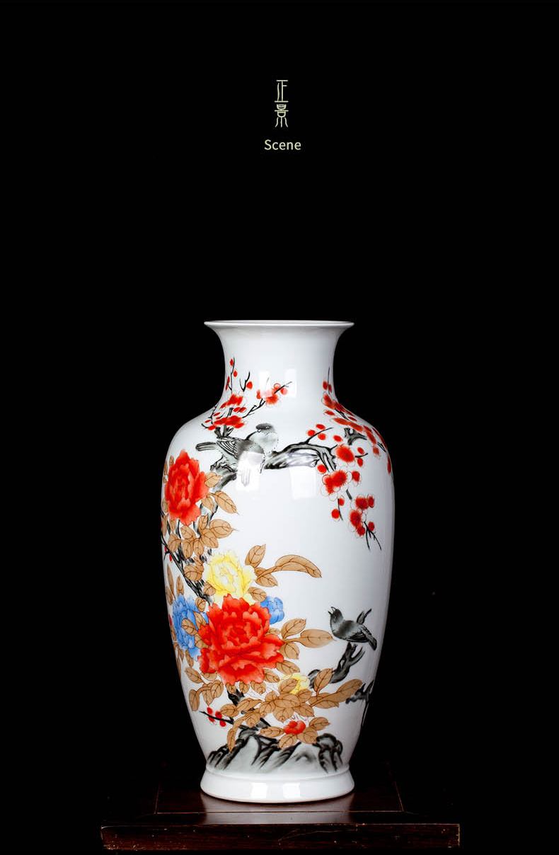 Jingdezhen ceramic sitting room porch TV ark adornment Chinese porcelain vase TV ark, furnishing articles household act the role ofing is tasted