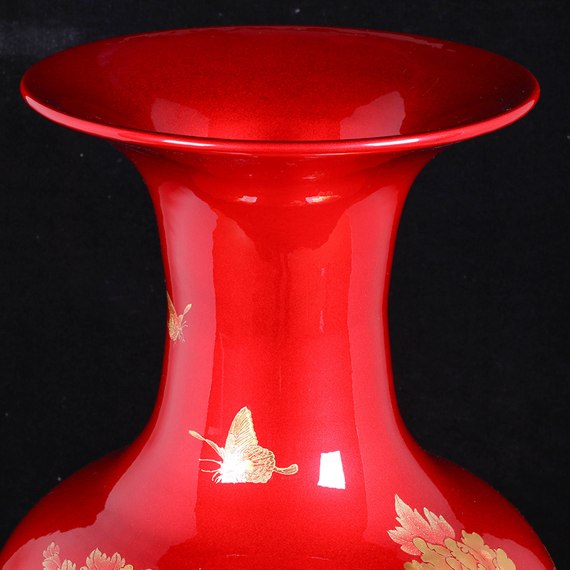 Jingdezhen ceramic Chinese American landing big vase sitting room place, a large European modern decoration
