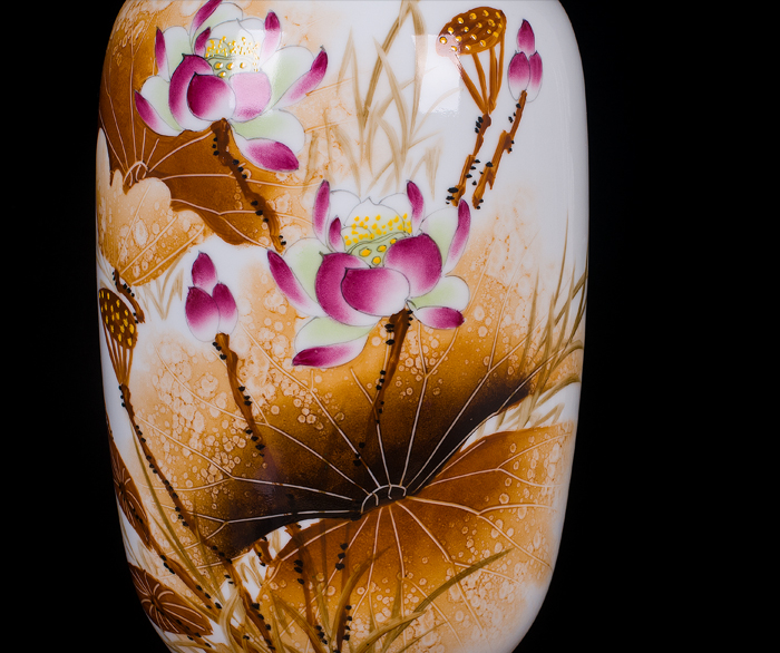 Jingdezhen ceramics vase of hydroponic mesa somebody else hand - made sitting room furnishing articles furnishing articles ikebana arts and crafts