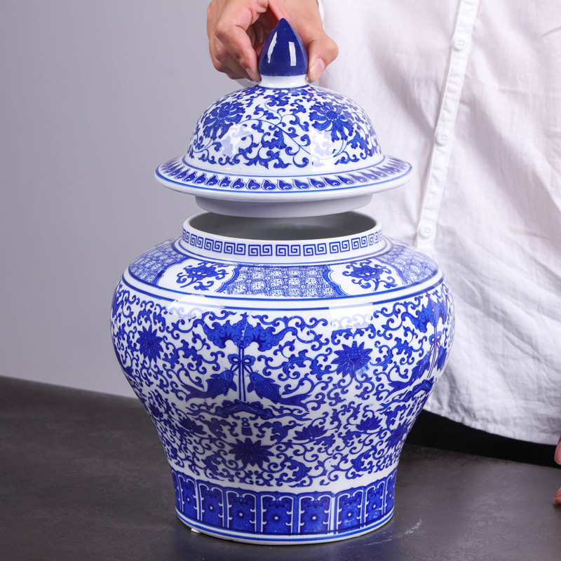 Jingdezhen ceramics pu 'er tea pot gift box packaging medium POTS with moistureproof ceramic seal can restore ancient ways