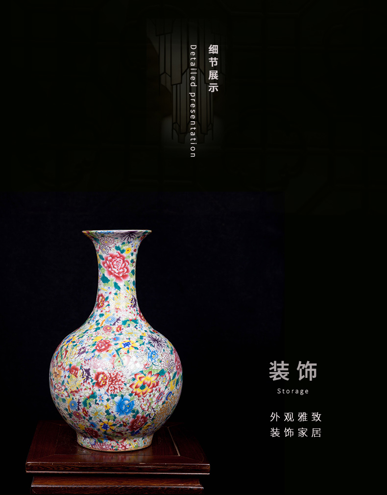 Jingdezhen ceramic manual pick flower vases, flower arranging furnishing articles household act the role ofing is tasted, the sitting room porch decoration craft porcelain