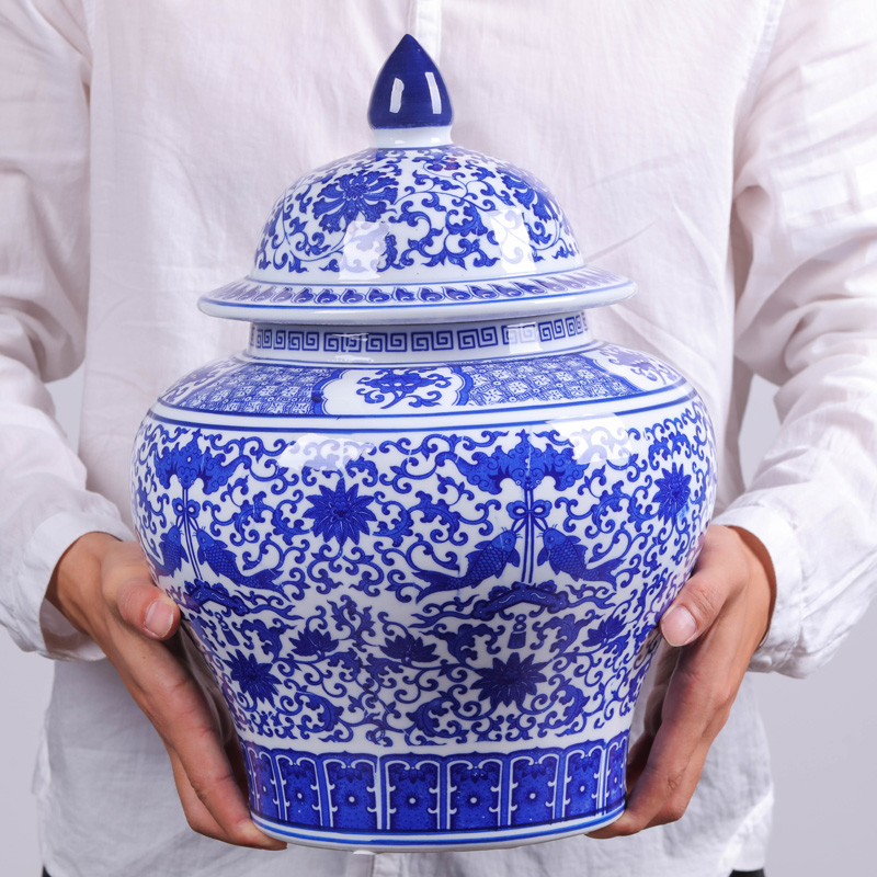 Jingdezhen ceramics pu 'er tea pot gift box packaging medium POTS with moistureproof ceramic seal can restore ancient ways