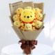 Cartoon Doll Bouquet Dr. Bear Plush Doll for Girlfriend and Classmate Birthday Gift Graduation Photo Gift