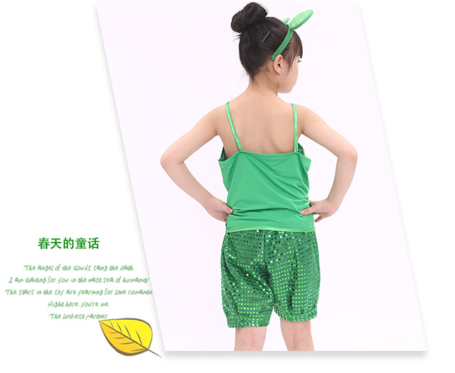 Ngày thiếu nhi Trẻ em Trang phục Ếch nhỏ Mẫu giáo Trang phục động vật nhỏ Nhảy múa Nhảy bé gái Ếch - Trang phục váy bale múa cho bé