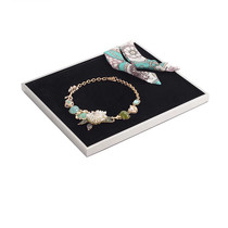 Stainless steel tray Jewelry tray Jewelry display props Jewelry tray Ring display tray Necklace jewelry display tray