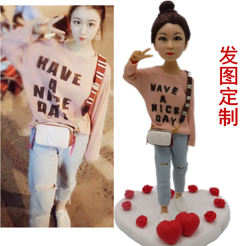 Clay man live-action custom Soft Tao people puppetry puppetry and clay figuratively like creative photo set to diy portrait Tao puppet