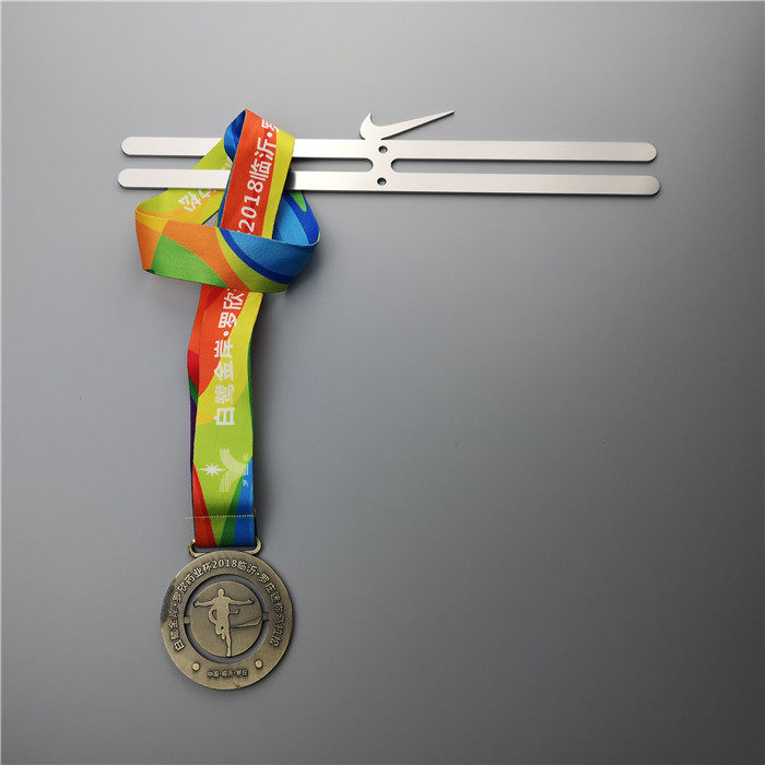 Artisan marathon new metal medal display stand Stainless steel marathon sports medal storage display