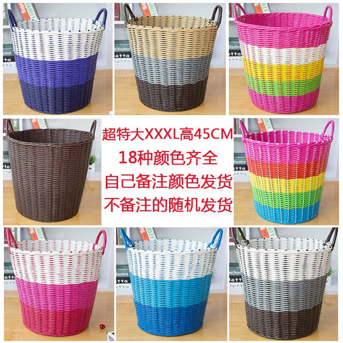 Towel straight storage basket hotel hotel linen basket round basket bamboo dirty clothes basket dirty clothes