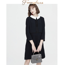 Pregnant women to work professional clothes spring dresses interview formal clothes loose pregnant women dresses spring fashion models 2021