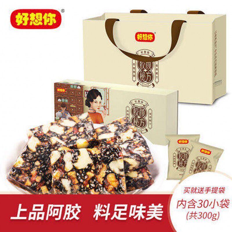 Good to think that you're 300g ready - to - eat Donga handmade Agel plaster supplement blood gift box nourishes