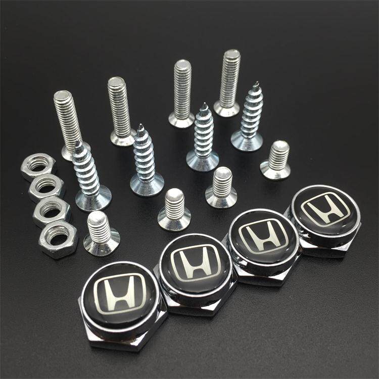 License plate fixing screws individuality car platoon lighting frame license plate Depository fastening Anti-theft nut Detachable special