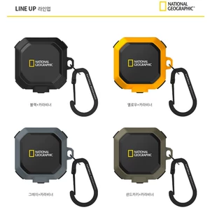 Оригинальный корейский National Geographic, подходит для Samsungbuds 2 pro, чехол для наушников с пряжкой, защитный чехол Business Buds Live с крючком, защитный чехол Buds Pro